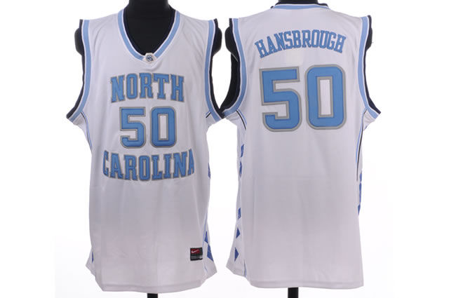 NCAA North Carolina 50 Tyler Hansbrough White Authentic Jersey